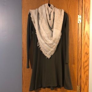 Express olive green dress